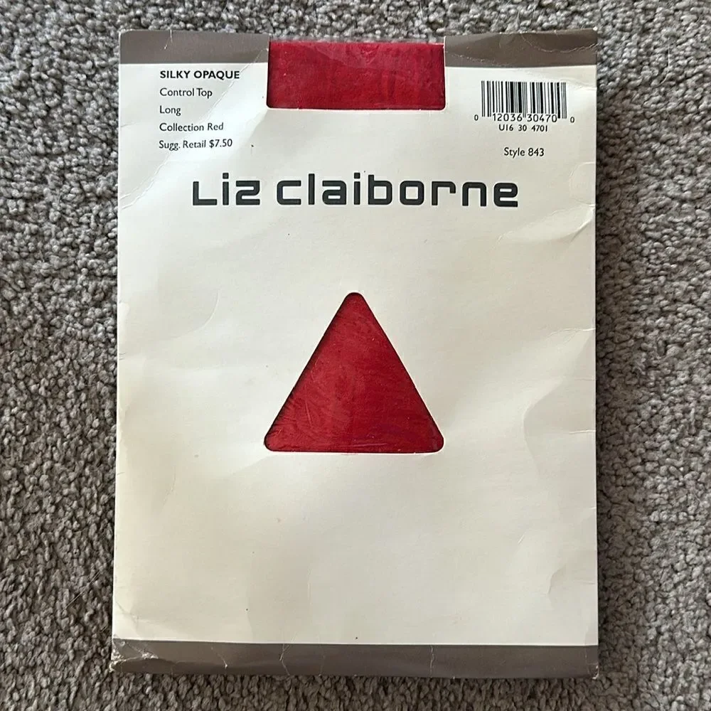 Liz Claiborne Silky Opaque Control Top Hose!